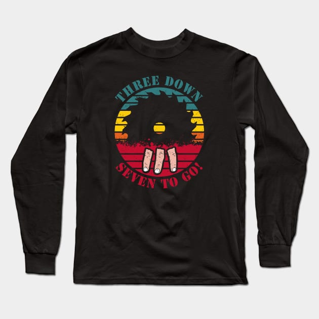 Three Down, Seven to Go! Long Sleeve T-Shirt by Roufxis